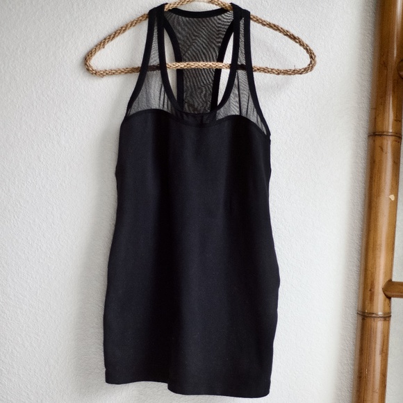 Beyond Yoga Black Mesh Tank Top Small - Picture 1 of 10